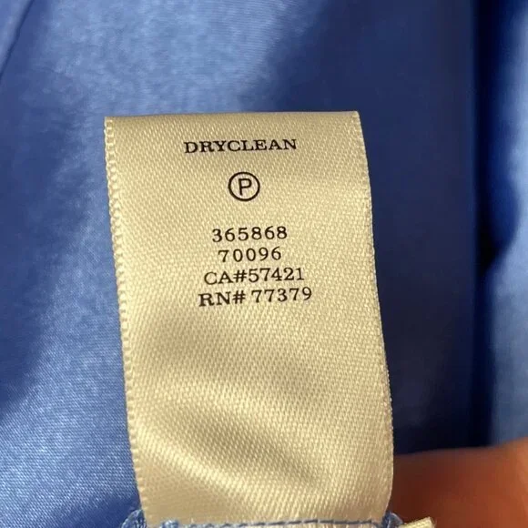 Ann Taylor Women's Dress sleeveless periwinkle blue SZ 8P geometric eyelet look. - Picture 5 of 6